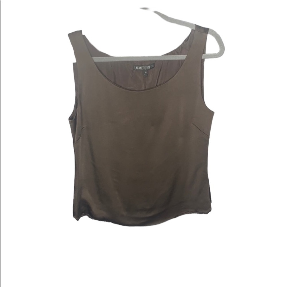 Lafayette 148 Emerald Black‎ Tank Top Size 16